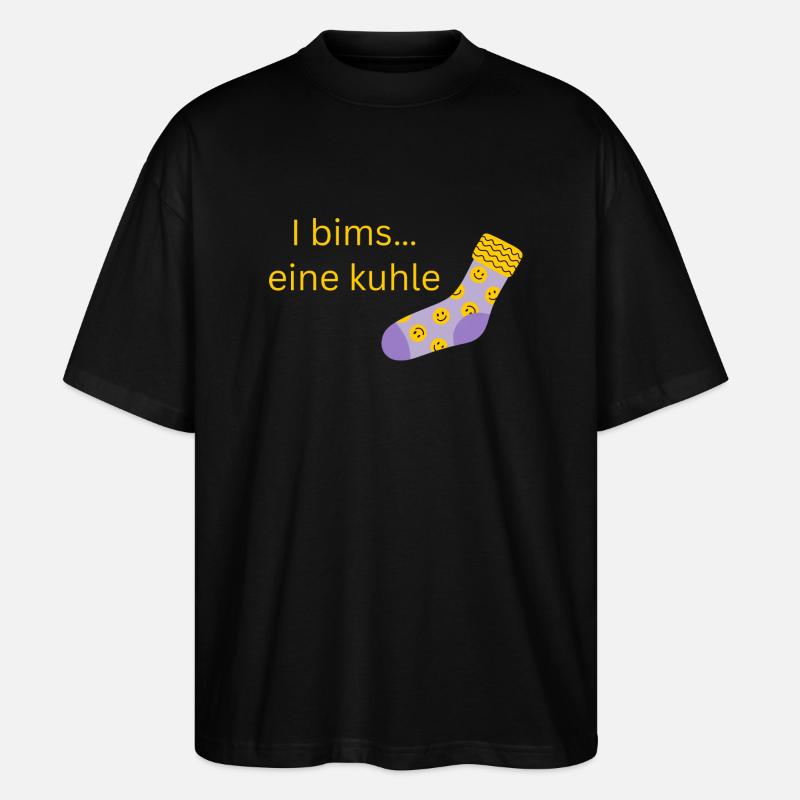 coole Socke - Stanley/Stella Oversized Unisex Bio T-Shirt Blaster 2.0 - Schwarz