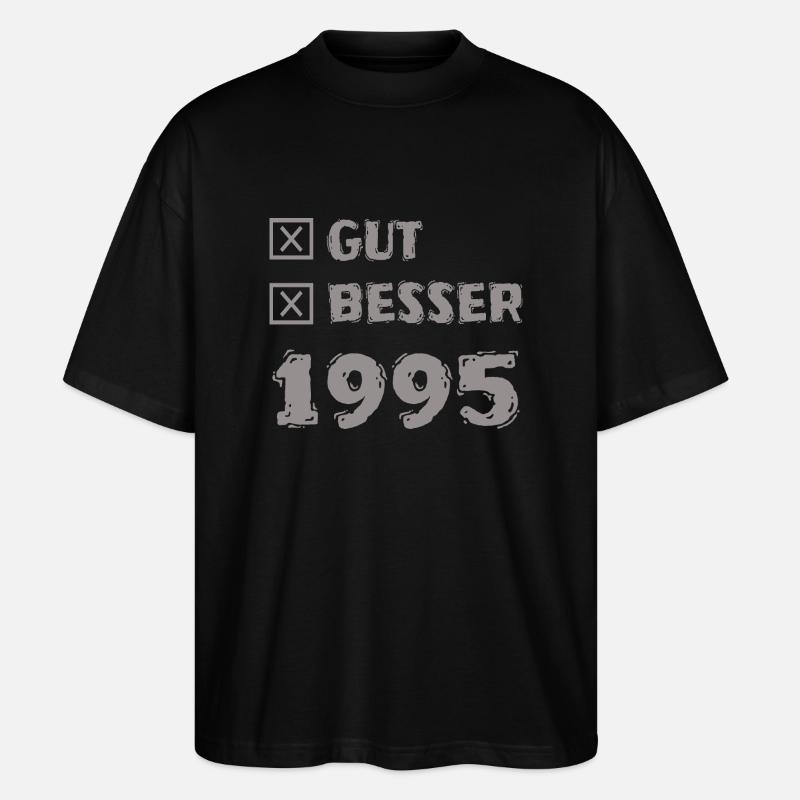Jahr 1995 - Stanley/Stella Oversized Unisex Bio T-Shirt Blaster 2.0 - Schwarz