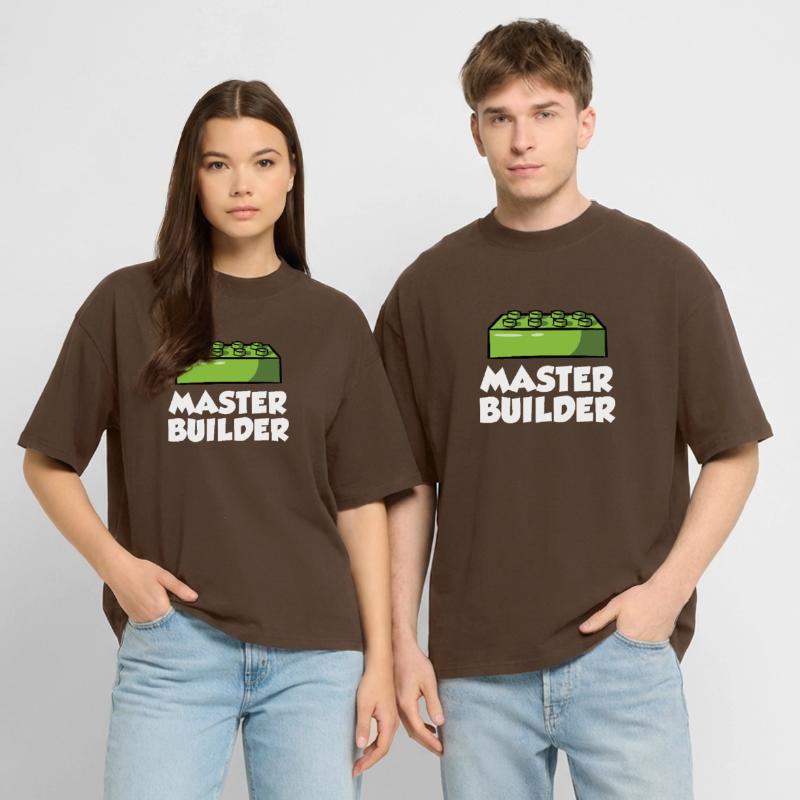 Brick Builder Brick Building Master Builder Stanley/Stella Oversized Unisex Organic T-shirt Blaster 2.0
