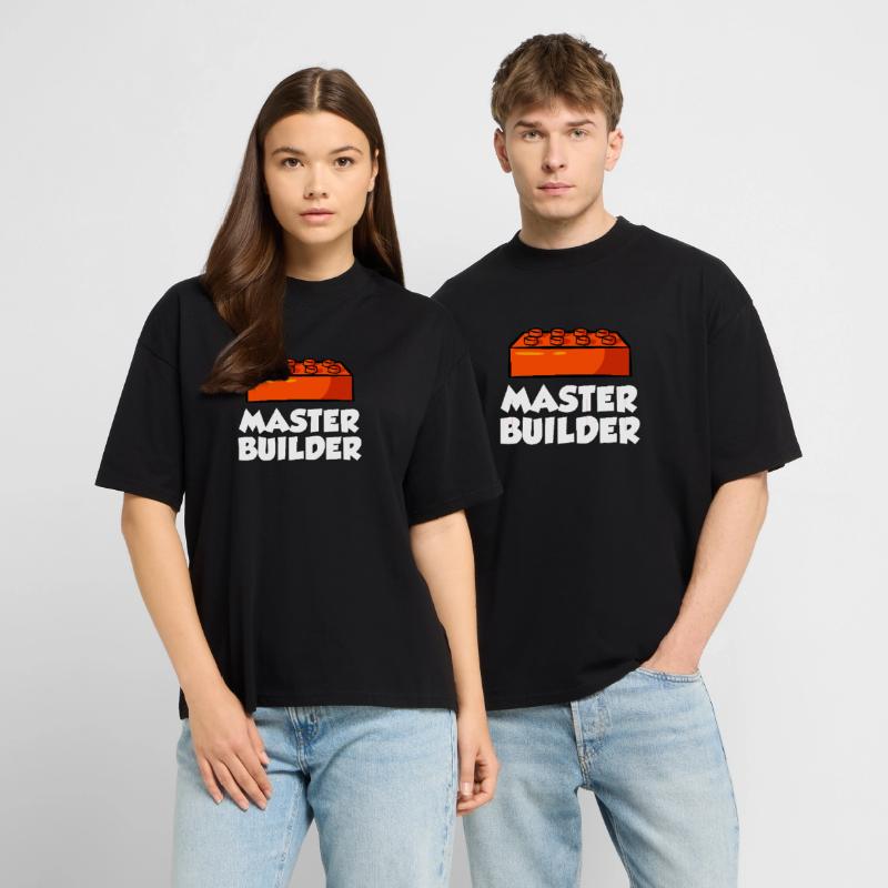 Constructeur de briques Bâtiment en briques Maître constructeur T-shirt bio Blaster 2.0 coupe oversize Stanley/Stella Unisexe