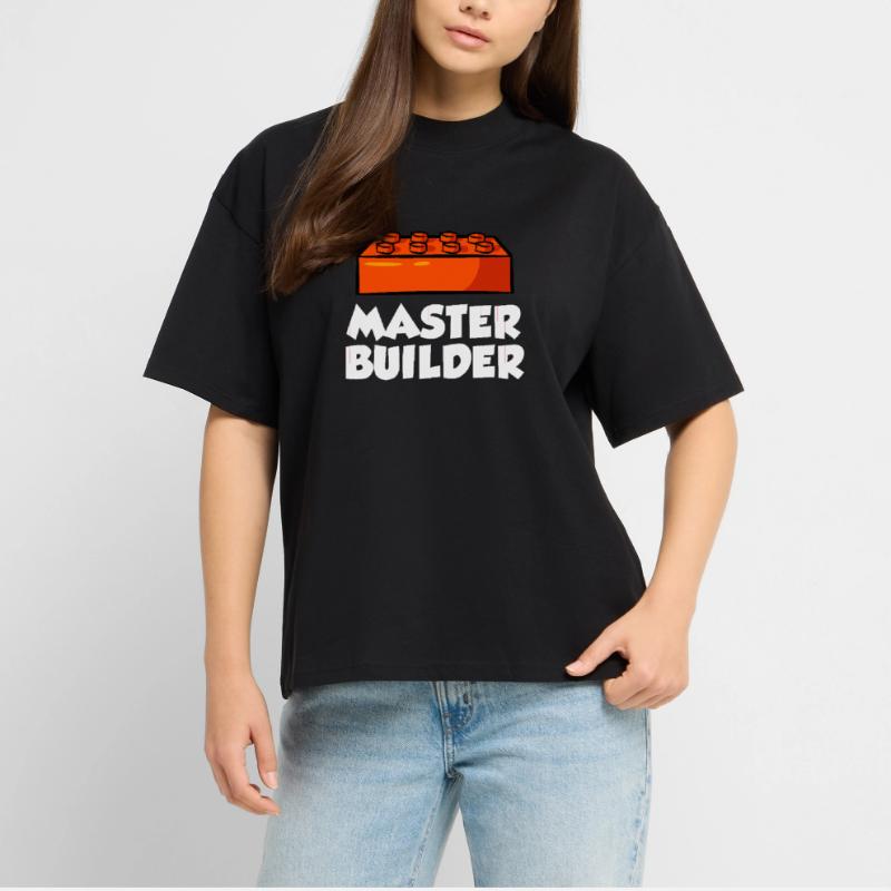 Brick Builder Brick Building Master Builder Stanley/Stella Oversized Unisex Organic T-shirt Blaster 2.0