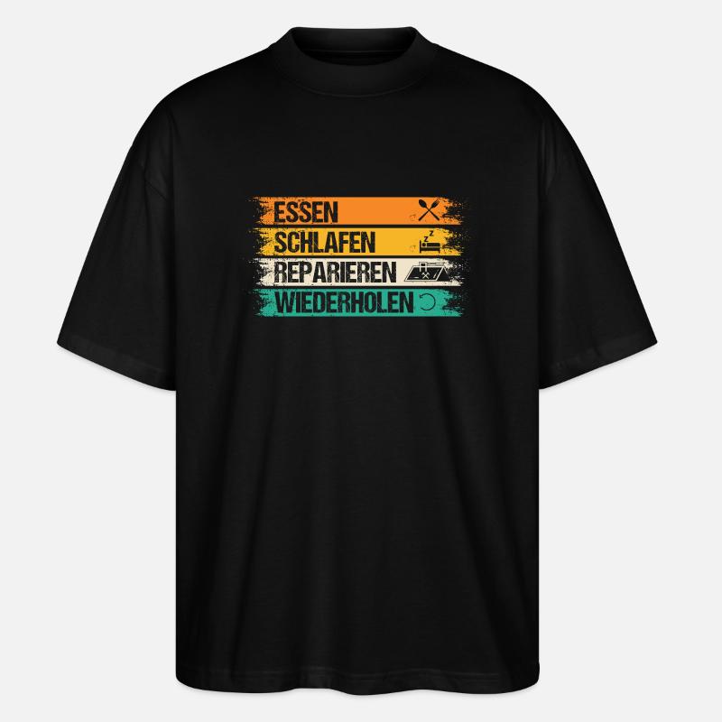 Maître Couvreur Couvreur - T-shirt bio Blaster 2.0 coupe oversize Stanley/Stella Unisexe - noir