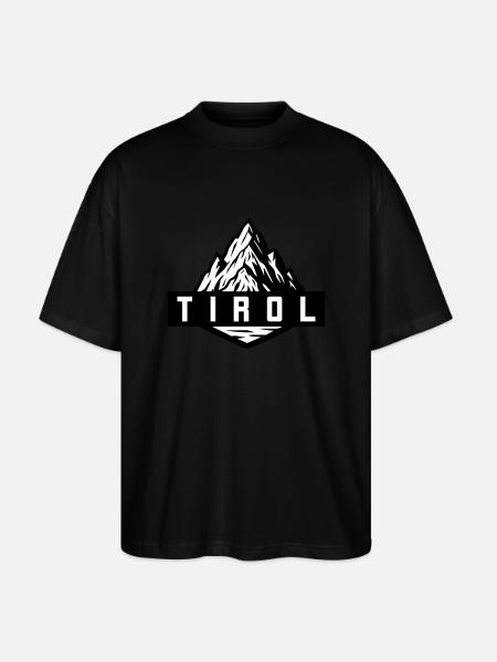 Tirol Berg - Stanley/Stella Oversized Unisex Bio T-Shirt Blaster 2.0 - Schwarz