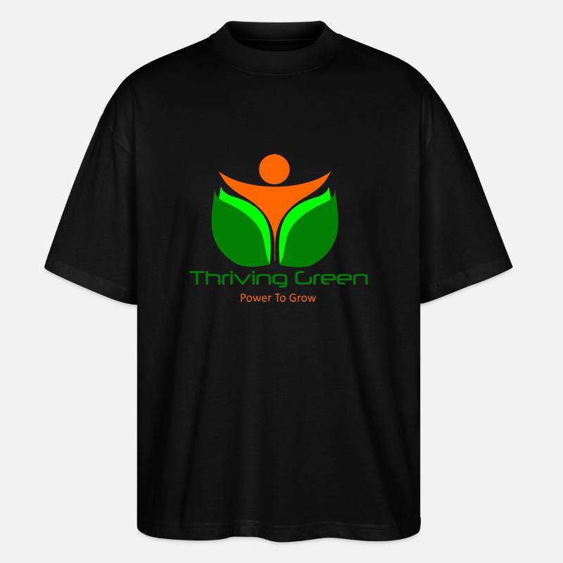 Thriving Green - Stanley/Stella Oversized Unisex Bio T-Shirt Blaster 2.0 - Schwarz