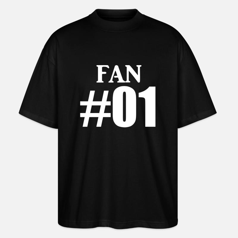 Fan Nr 1 - Stanley/Stella Oversized Unisex Bio T-Shirt Blaster 2.0 - Schwarz