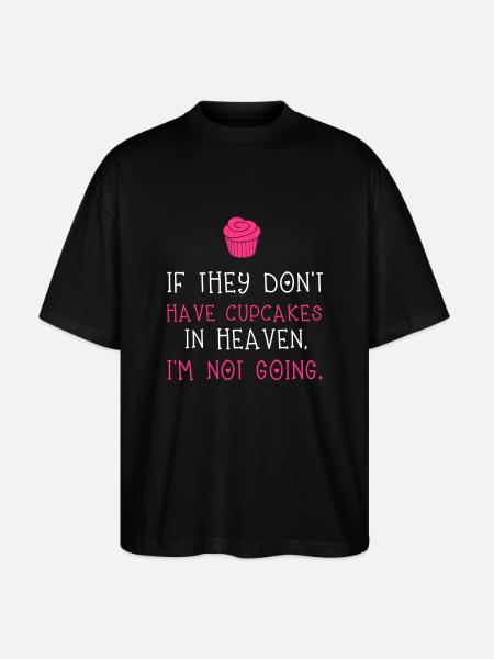 Cupcakes - Stanley/Stella Oversized Unisex Organic T-shirt Blaster 2.0 - black