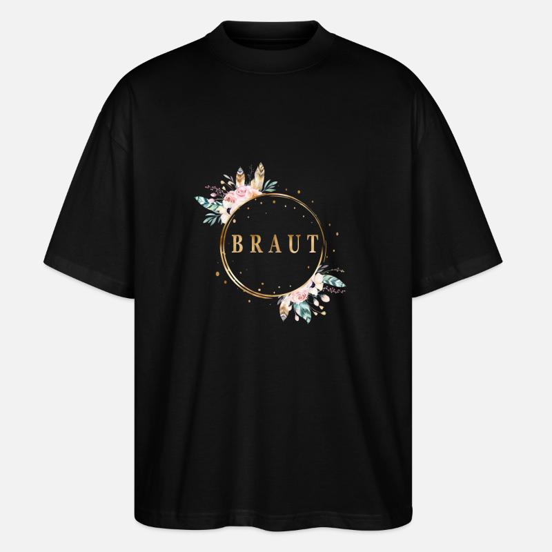 boho_braut - Stanley/Stella Oversized Unisex Bio T-Shirt Blaster 2.0 - Schwarz