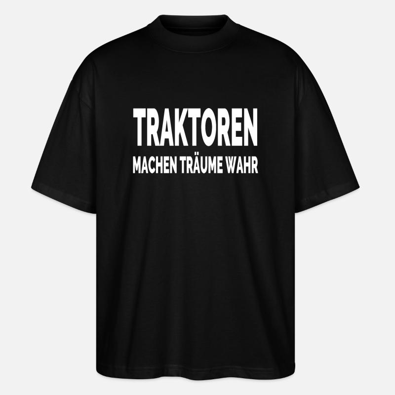 Traktor - Stanley/Stella Oversized Unisex Bio T-Shirt Blaster 2.0 - Schwarz