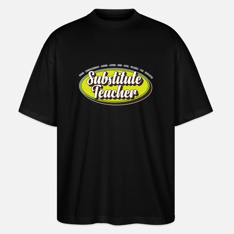 Enseignant(e) adjoint(e) Enseignant(e) suppléant(e) - T-shirt bio Blaster 2.0 coupe oversize Stanley/Stella Unisexe - noir