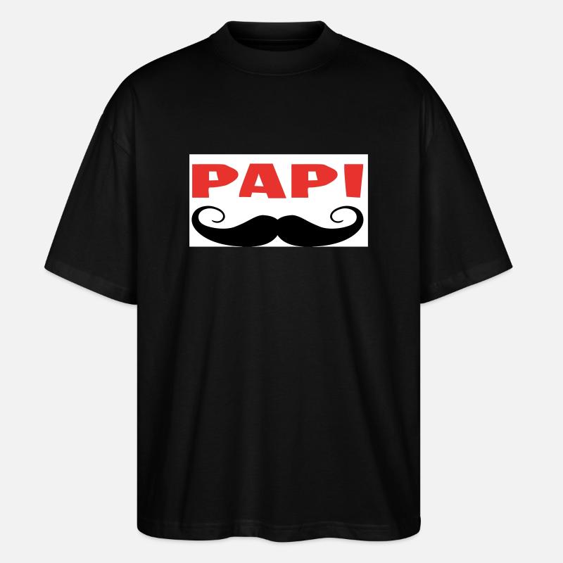 PAPI - T-shirt bio Blaster 2.0 coupe oversize Stanley/Stella Unisexe - noir