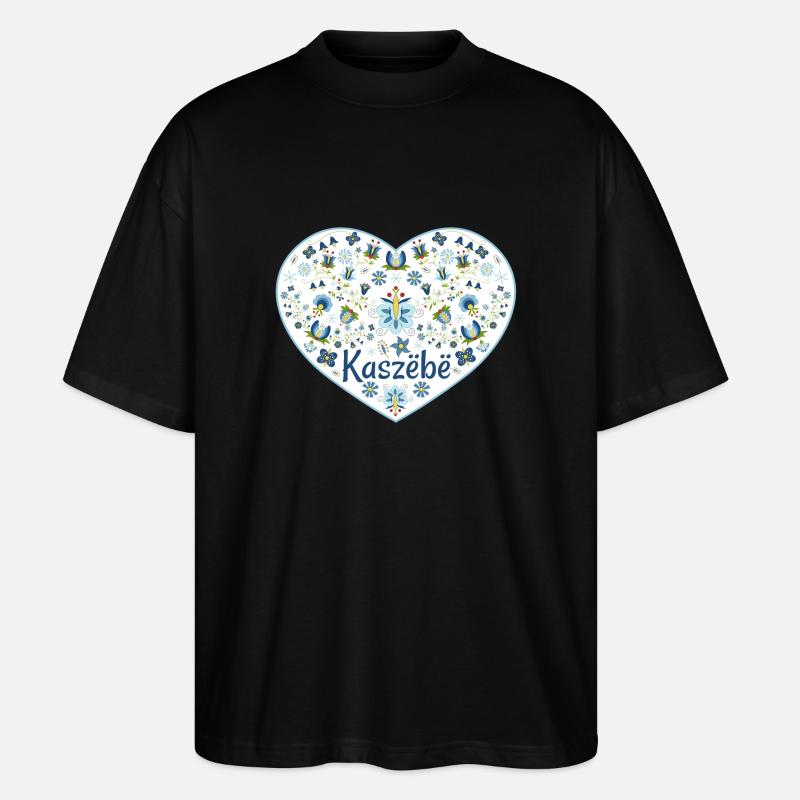 Das Herz von Kaszebe - Stanley/Stella Oversized Unisex Bio T-Shirt Blaster 2.0 - Schwarz