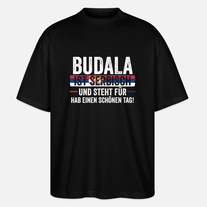 Serbe Serbe Serbie - T-shirt bio Blaster 2.0 coupe oversize Stanley/Stella Unisexe - noir
