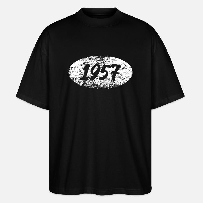 1957 - Stanley/Stella Oversized Unisex Bio T-Shirt Blaster 2.0 - Schwarz