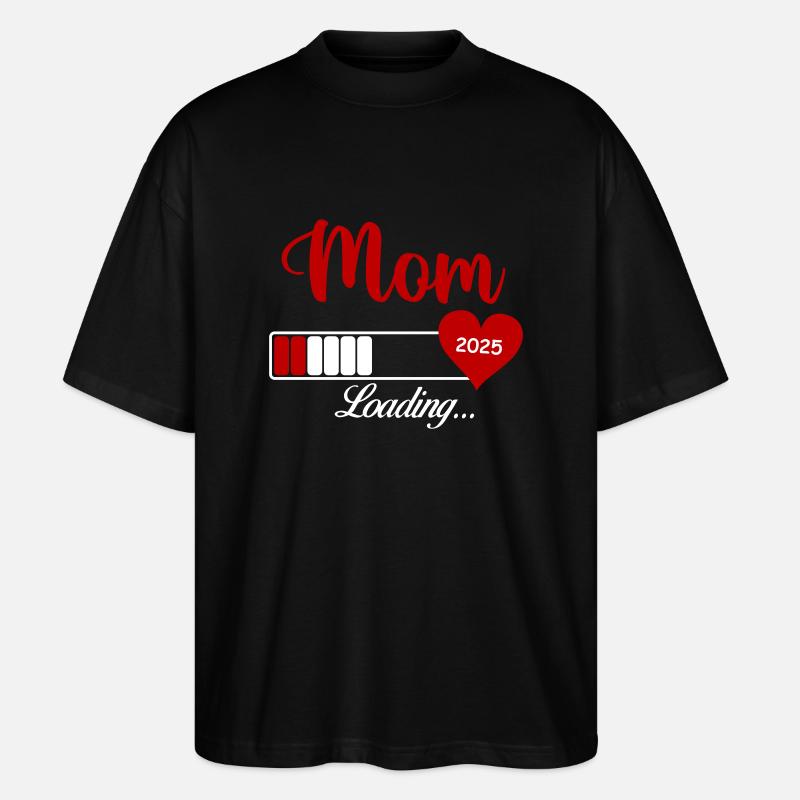 mom loading 2025 - Stanley/Stella Oversized Unisex Bio T-Shirt Blaster 2.0 - Schwarz