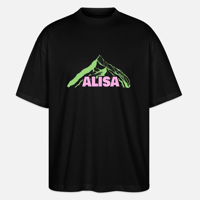 Bergsteigen Alisa - Stanley/Stella Oversized Unisex Bio T-Shirt Blaster 2.0 - Schwarz
