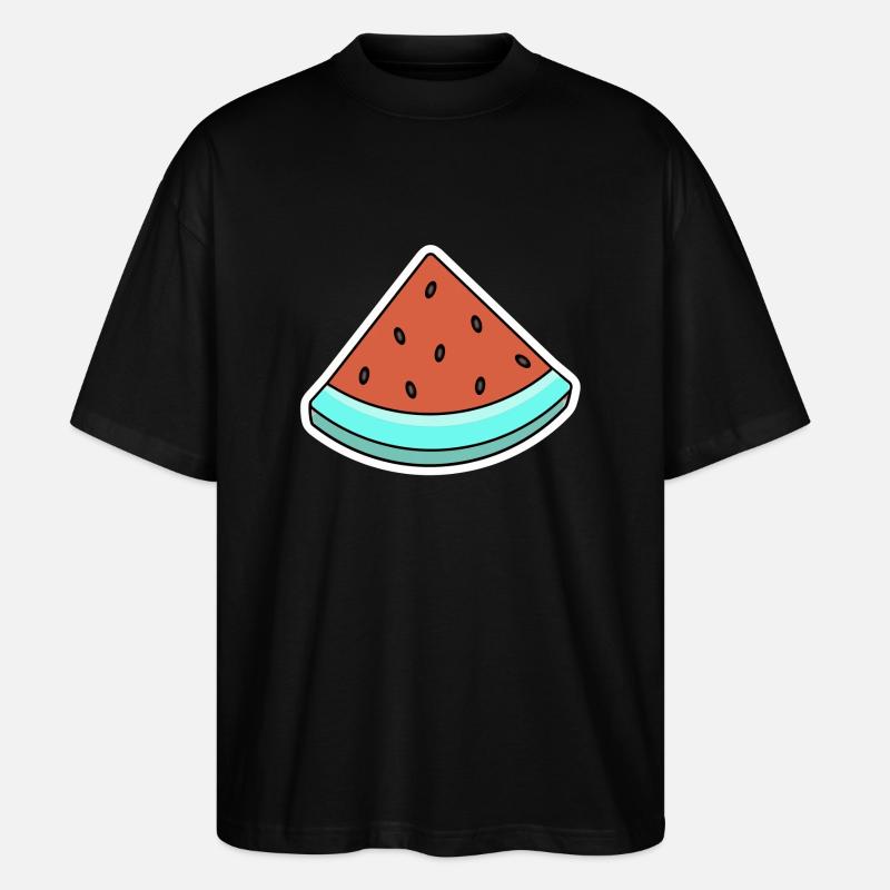Melone Summer Comic - Stanley/Stella Oversized Unisex Bio T-Shirt Blaster 2.0 - Schwarz