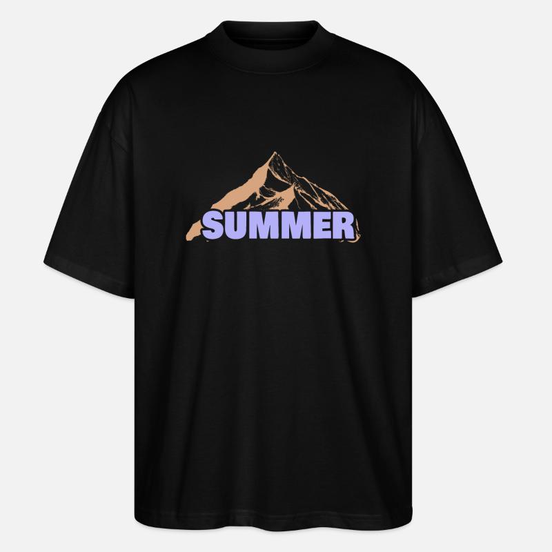 Geschenk für Summer - Stanley/Stella Oversized Unisex Bio T-Shirt Blaster 2.0 - Schwarz