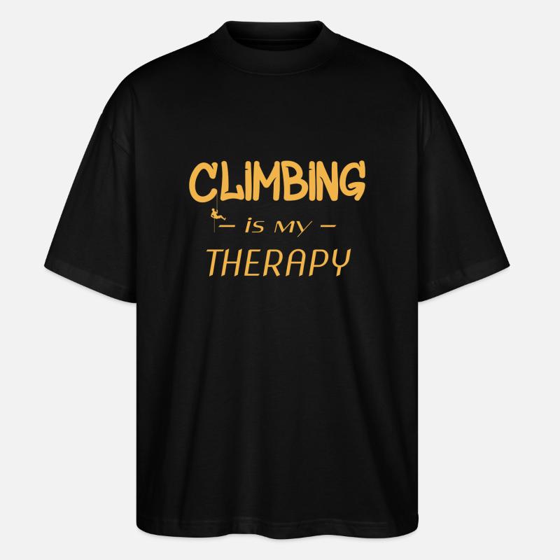 Klettern - Climbing - Stanley/Stella Oversized Unisex Bio T-Shirt Blaster 2.0 - Schwarz