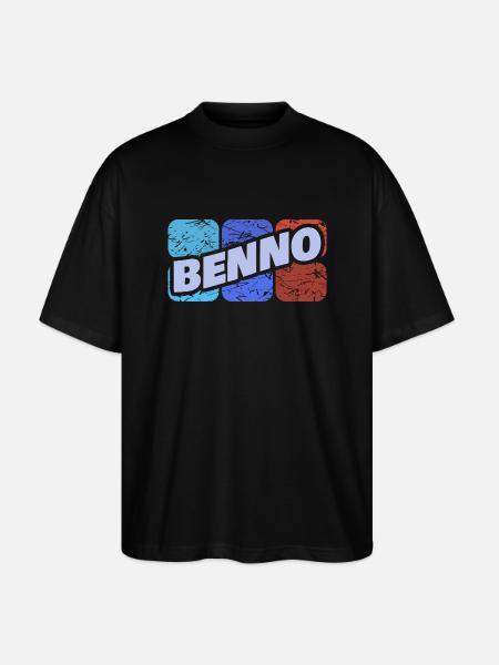 Benno Benno - Stanley/Stella Oversized Unisex Organic T-shirt Blaster 2.0 - black