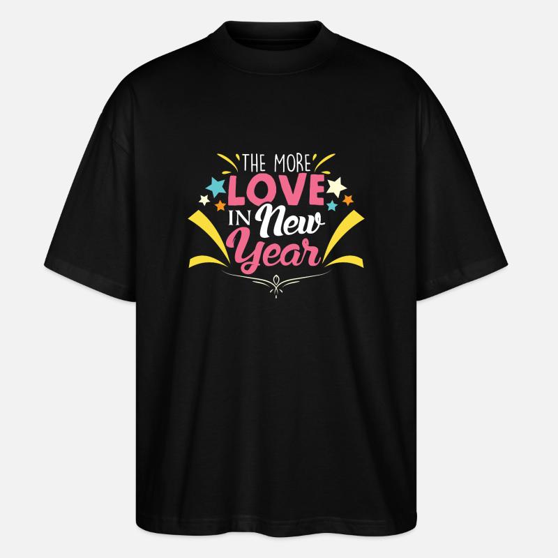 Newyear 6 - Stanley/Stella Oversized Unisex Bio T-Shirt Blaster 2.0 - Schwarz