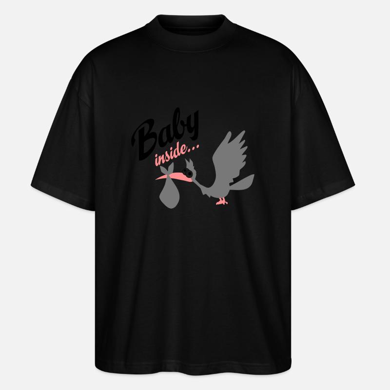 Baby - Stanley/Stella Oversized Unisex Bio T-Shirt Blaster 2.0 - Schwarz