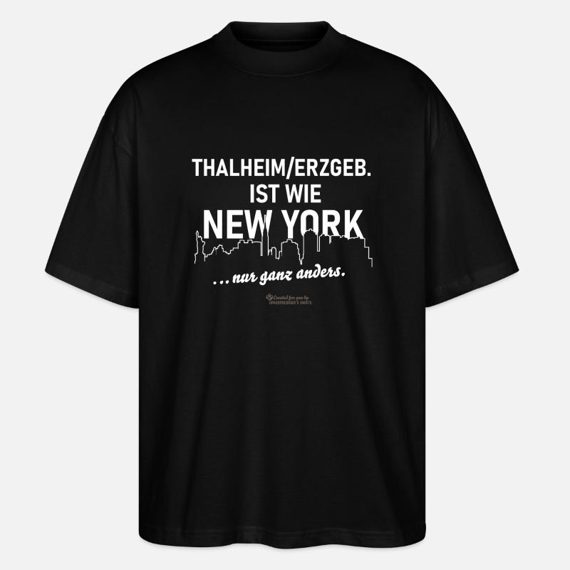 Thalheim Erzgebirge - Stanley/Stella Oversized Unisex Bio T-Shirt Blaster 2.0 - Schwarz