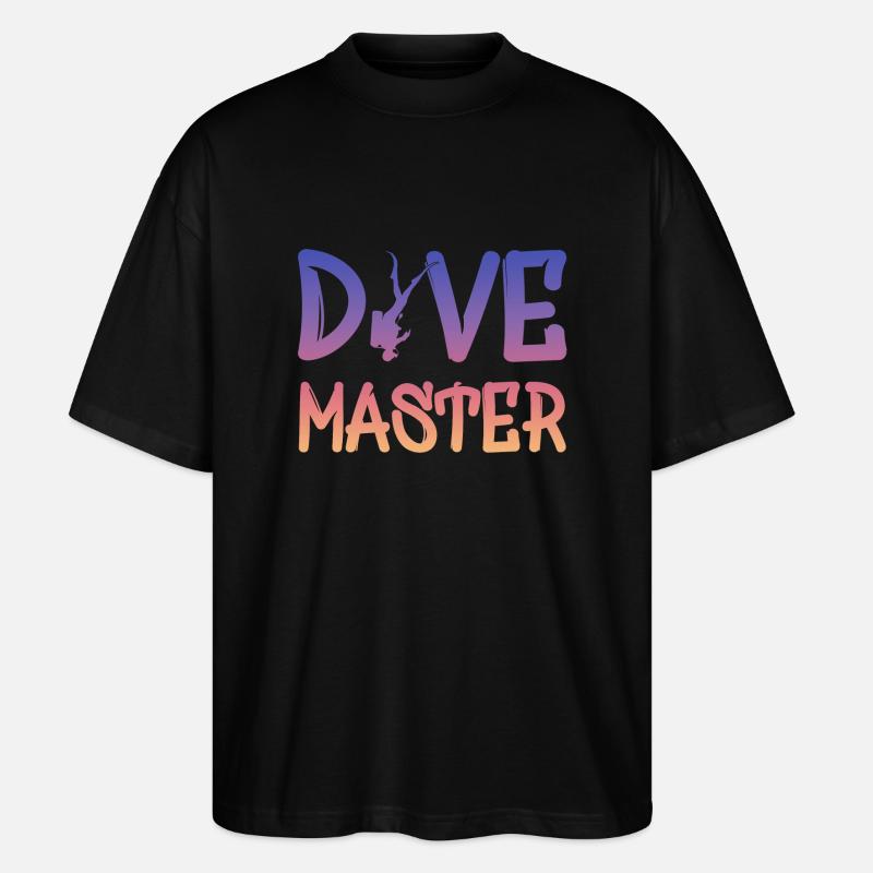 Dive Master - Stanley/Stella Oversized Unisex Bio T-Shirt Blaster 2.0 - Schwarz
