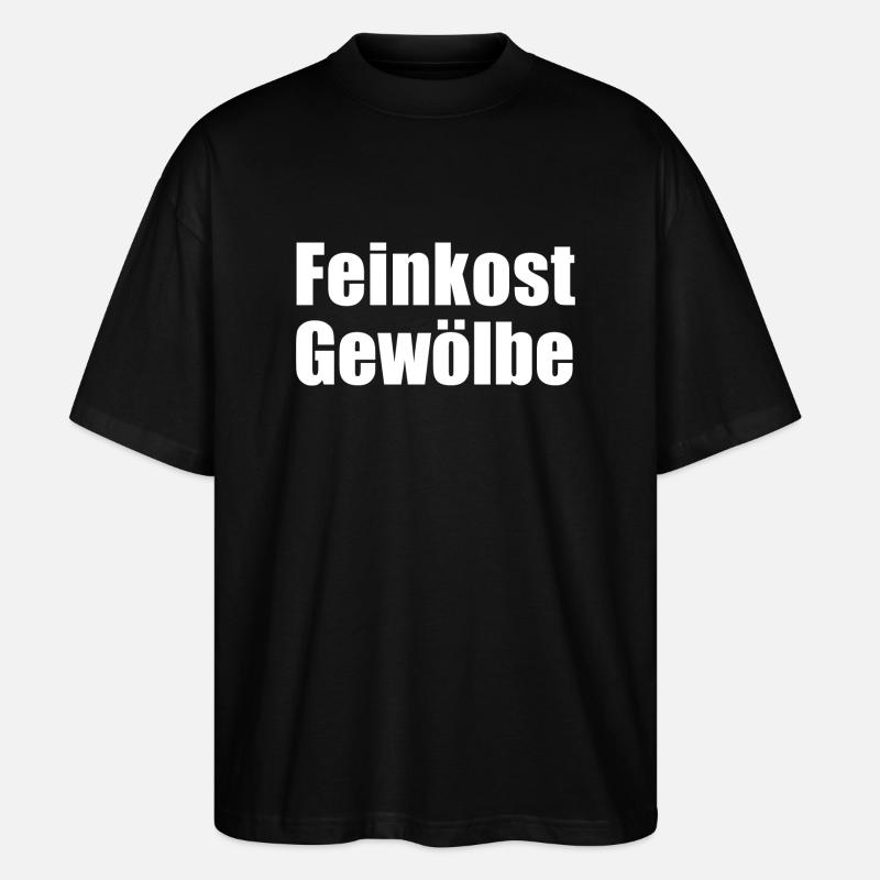 Feinkostgewölbe - Stanley/Stella Oversized Unisex Bio T-Shirt Blaster 2.0 - Schwarz