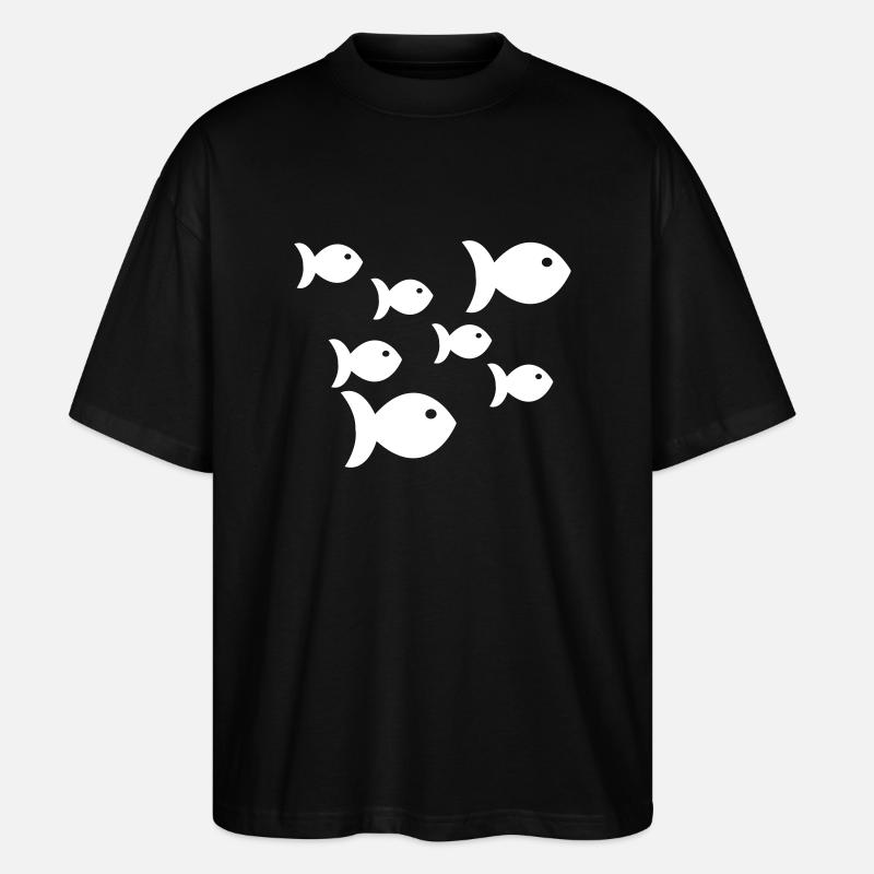 Poissons - T-shirt bio Blaster 2.0 coupe oversize Stanley/Stella Unisexe - noir