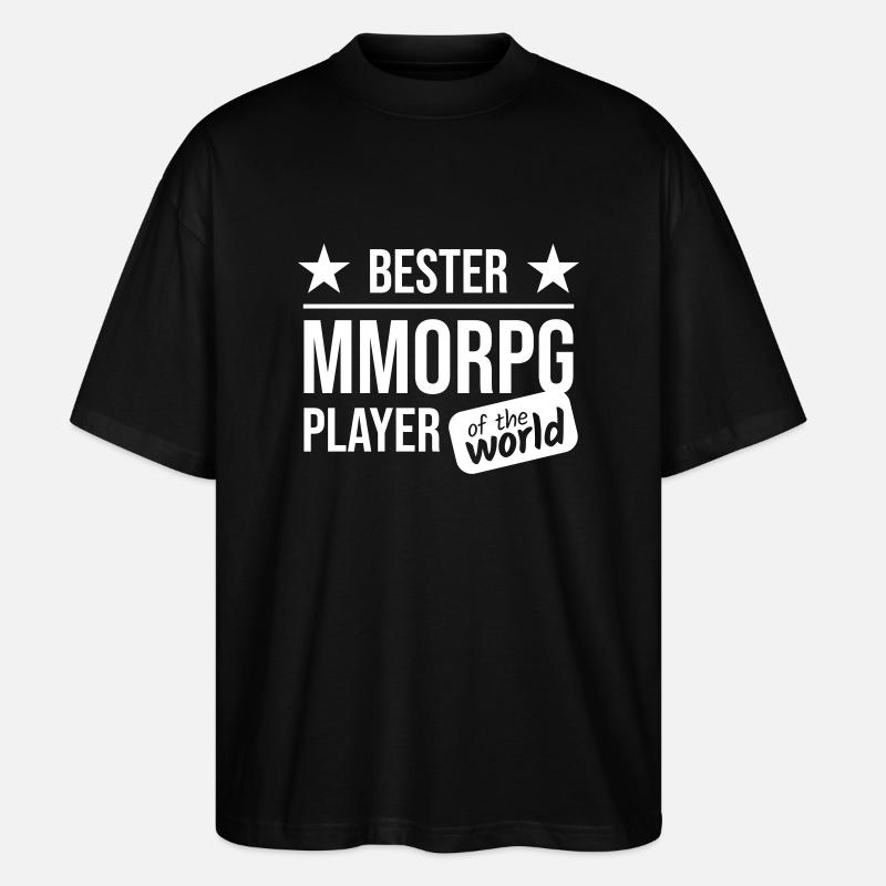MMORPG bester Spieler - Stanley/Stella Oversized Unisex Bio T-Shirt Blaster 2.0 - Schwarz