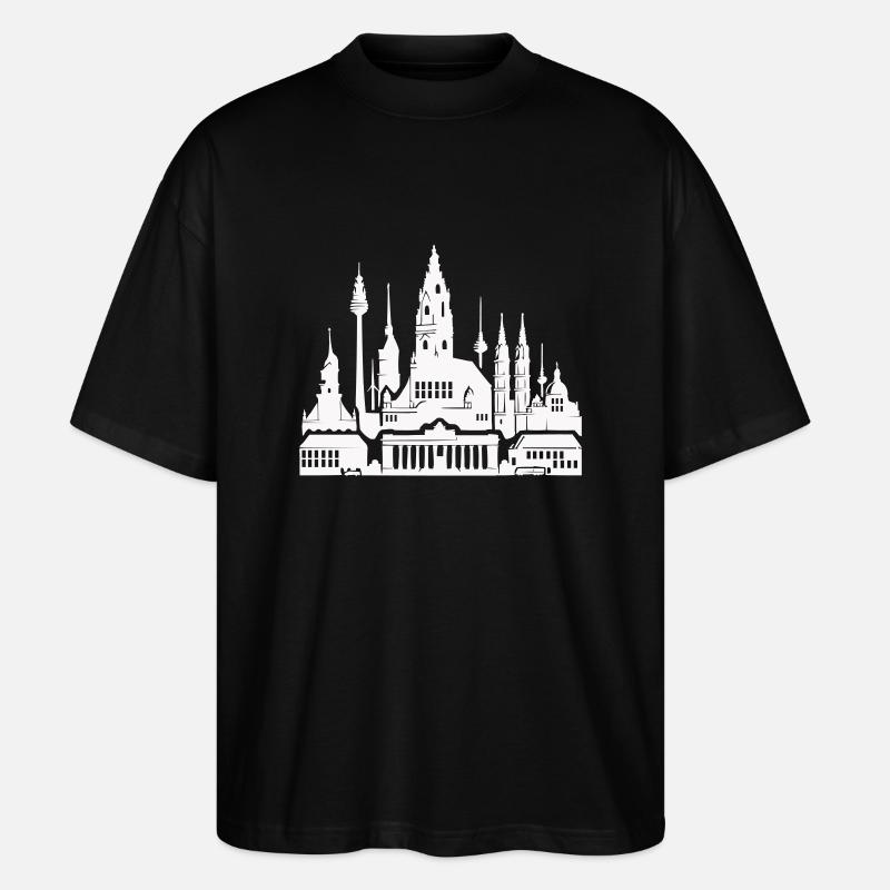 Horizon de Leipzig - T-shirt bio Blaster 2.0 coupe oversize Stanley/Stella Unisexe - noir