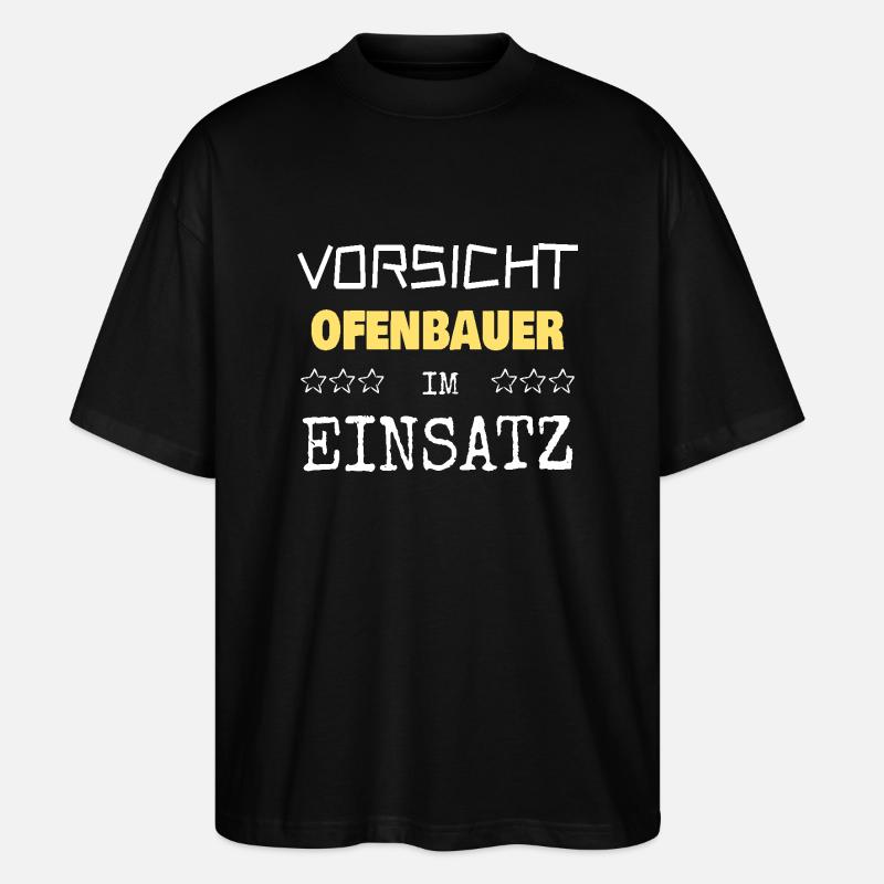 Constructeur de poêles comme vocation - T-shirt bio Blaster 2.0 coupe oversize Stanley/Stella Unisexe - noir