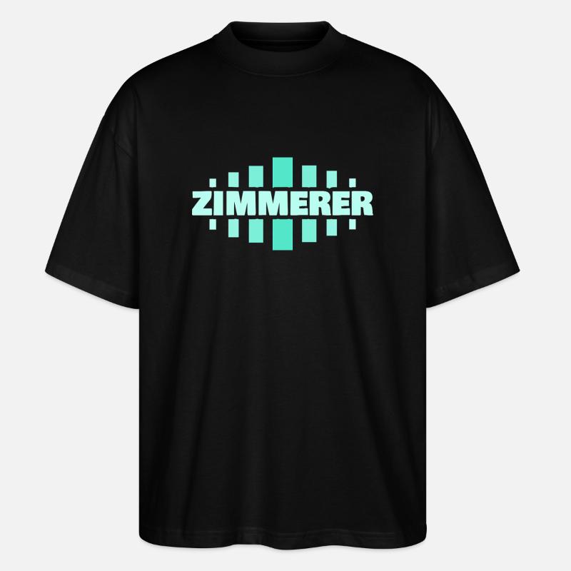 Zimmerer als Beruf - Stanley/Stella Oversized Unisex Bio T-Shirt Blaster 2.0 - Schwarz