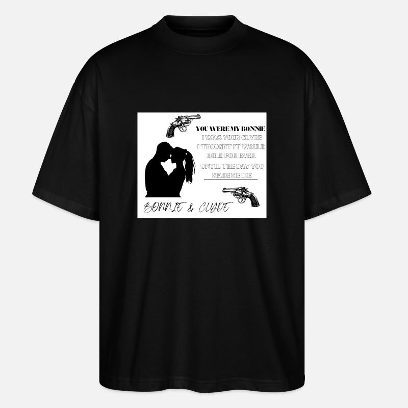 Bonnie&Clyde - Stanley/Stella Oversized Unisex Bio T-Shirt Blaster 2.0 - Schwarz