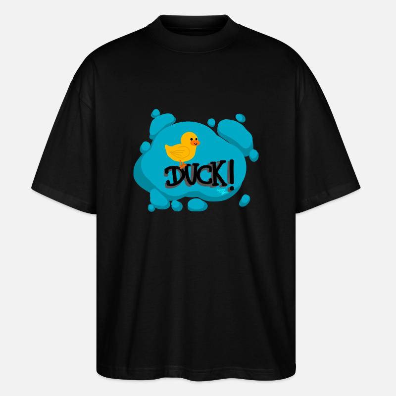 Duck! - Calypso Blous - Stanley/Stella Oversized Unisex Bio T-Shirt Blaster 2.0 - Schwarz