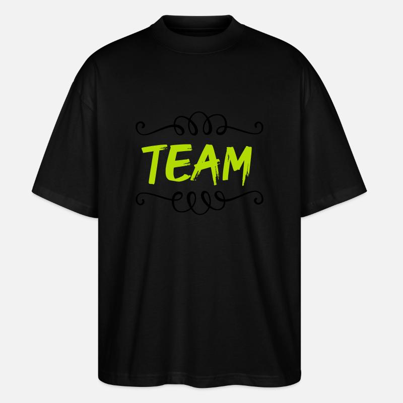 équipe - T-shirt bio Blaster 2.0 coupe oversize Stanley/Stella Unisexe - noir