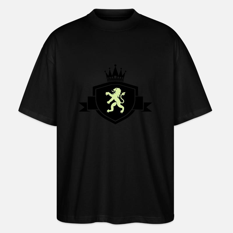wappen wappentier - Stanley/Stella Oversized Unisex Bio T-Shirt Blaster 2.0 - Schwarz