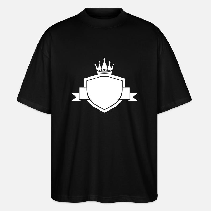 wappen leer - Stanley/Stella Oversized Unisex Bio T-Shirt Blaster 2.0 - Schwarz
