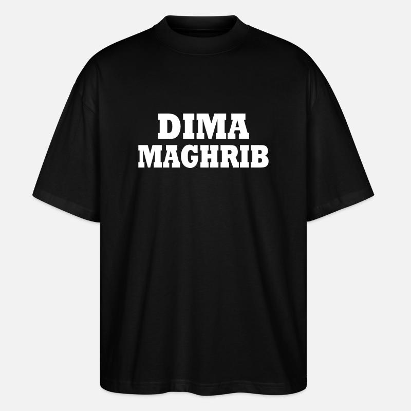 Dima maghrib - Stanley/Stella Oversized Unisex Bio T-Shirt Blaster 2.0 - Schwarz