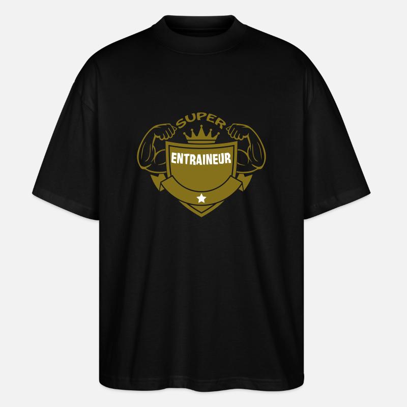 SUPER ENTRAINEUR - T-shirt bio Blaster 2.0 coupe oversize Stanley/Stella Unisexe - noir