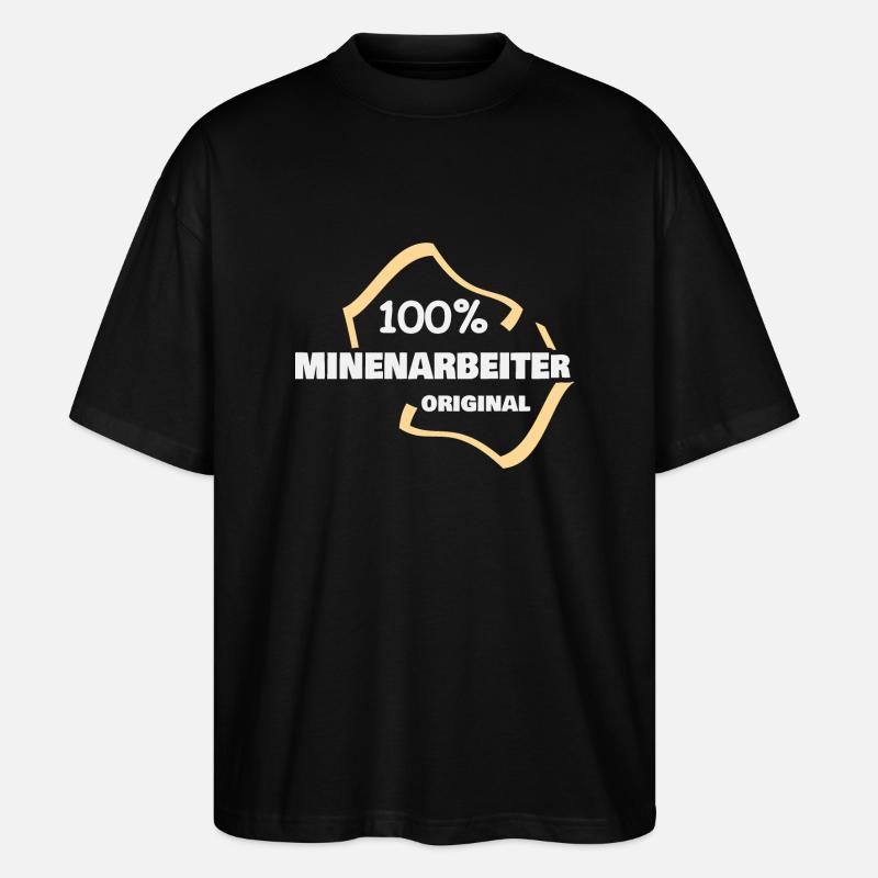 Profession : Mineur - T-shirt bio Blaster 2.0 coupe oversize Stanley/Stella Unisexe - noir