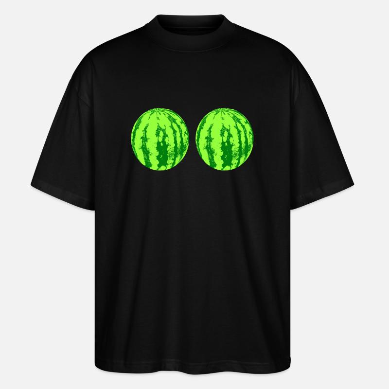melons - Stanley/Stella Oversized Unisex Organic T-shirt Blaster 2.0 - black