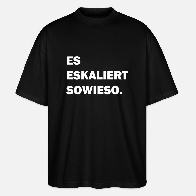 Eskalation - Stanley/Stella Oversized Unisex Bio T-Shirt Blaster 2.0 - Schwarz
