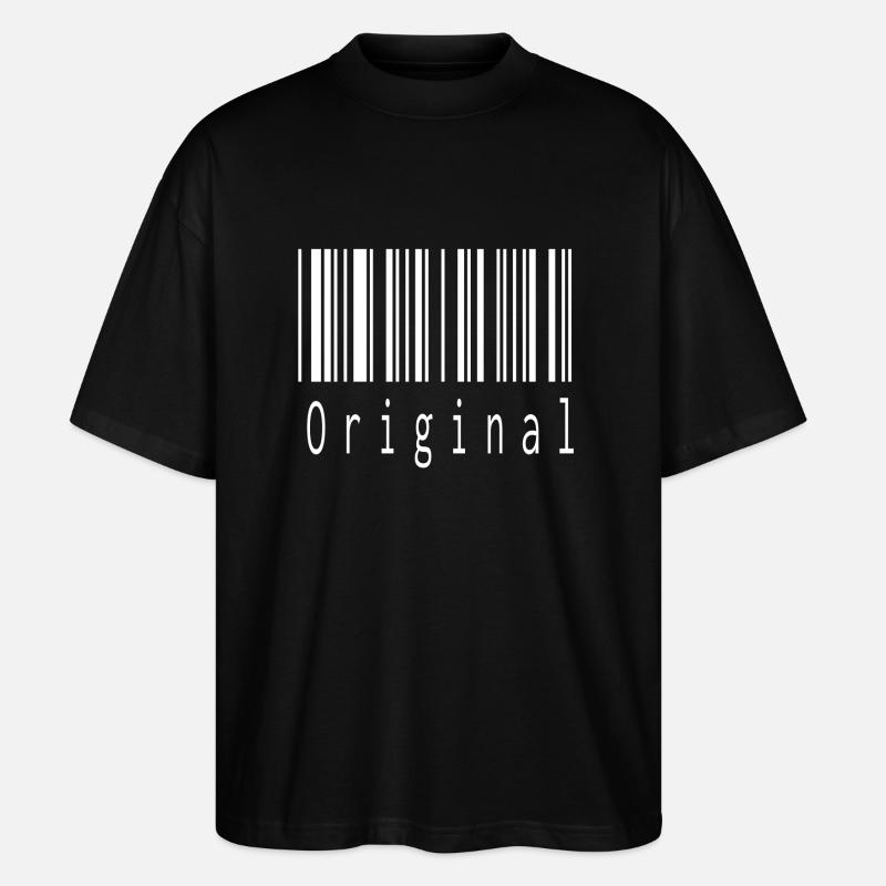 Original Barcode - Stanley/Stella Oversized Unisex Bio T-Shirt Blaster 2.0 - Schwarz