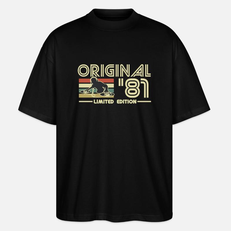 1981 - T-shirt bio Blaster 2.0 coupe oversize Stanley/Stella Unisexe - noir