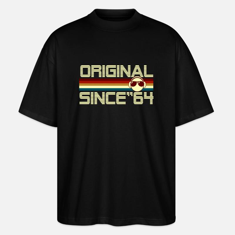 Seit 64 - Stanley/Stella Oversized Unisex Bio T-Shirt Blaster 2.0 - Schwarz