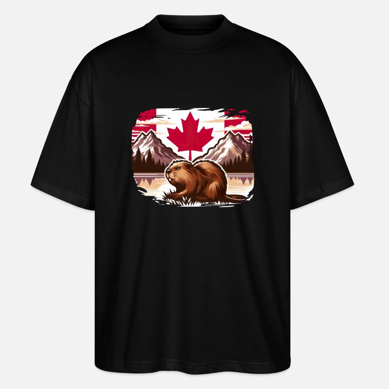 Canada Bieber 4 - T-shirt bio Blaster 2.0 coupe oversize Stanley/Stella Unisexe - noir
