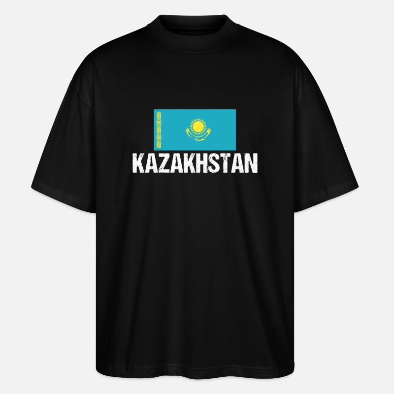 Kasachen Kasachstan - Stanley/Stella Oversized Unisex Bio T-Shirt Blaster 2.0 - Schwarz