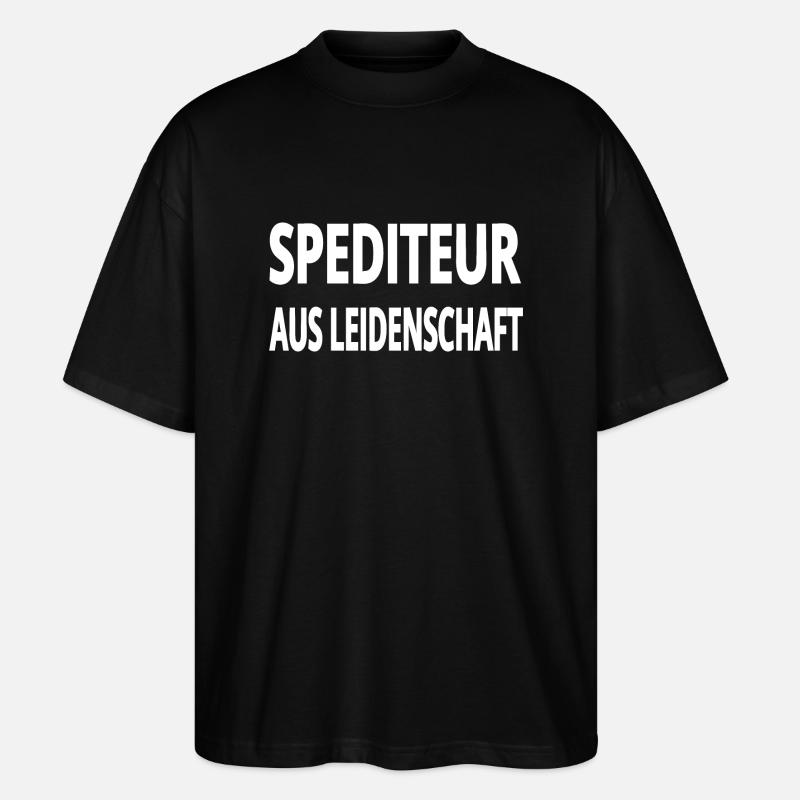Spediteur - Stanley/Stella Oversized Unisex Bio T-Shirt Blaster 2.0 - Schwarz