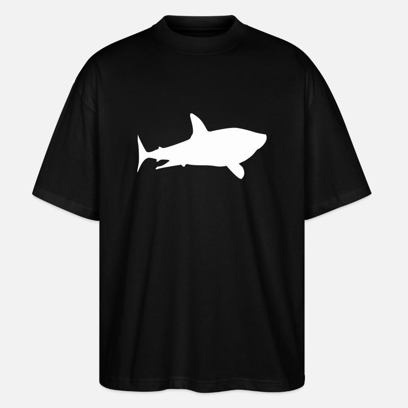 shark shark - Stanley/Stella Oversized Unisex Organic T-shirt Blaster 2.0 - black